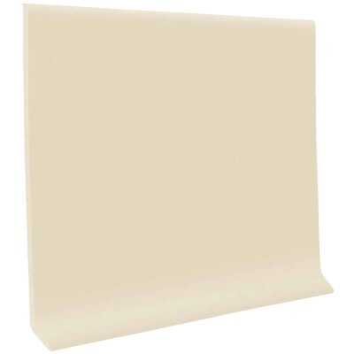 Roppe 4 In. x 20 Ft. Roll Almond Vinyl Self-Stick Wall Cove Base