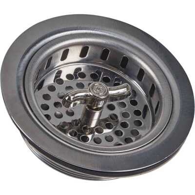 Do it 3-1/2 In. Chrome Turn 'n Seal Basket Strainer Assembly