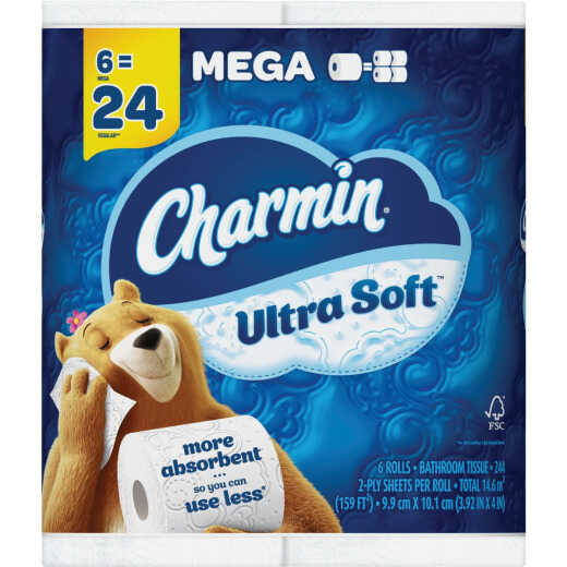 Charmin Ultra Soft Toilet Paper (6 Mega Rolls)