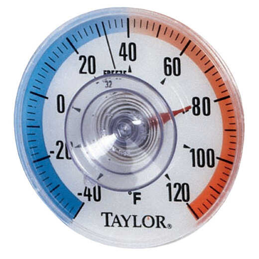 Taylor 3.5 In. Stick-on Dial Window Thermometer