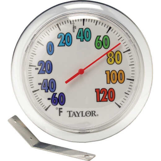 Taylor 6" Fahrenheit -60 To 120 Outdoor Wall Thermometer with Bracket