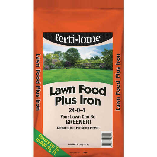 Ferti-lome 40 Lb. 10,000 Sq. Ft. 24-0-4 Lawn Fertilizer Plus Iron